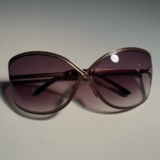 Tom Ford Rickie Sunglasses w/ Silvery/Grey Frames, Great Used Condition