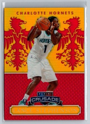 Lance Stephenson 2014-15 Panini Excalibur Crusade Red /99 #62 Charlotte Hornets