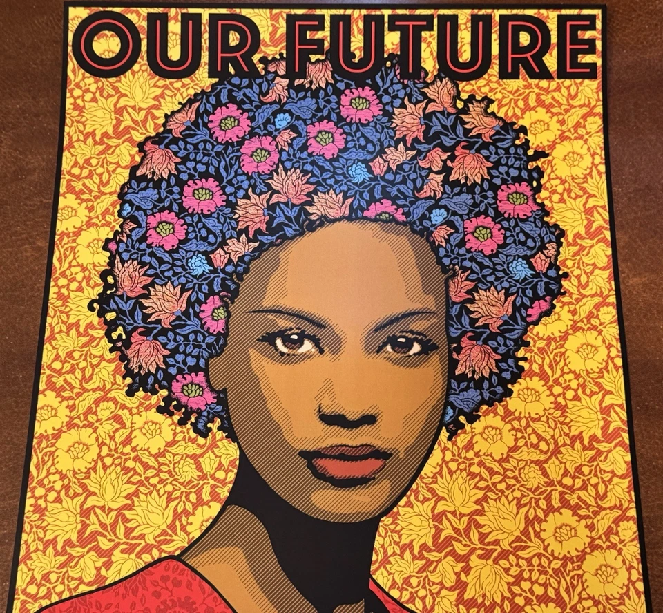 Póster Chuck Sperry Nuestro futuro nuestra democracia 2025 impresión artística ¡Lucha contra la autocracia ahora! Foto 3 de 4