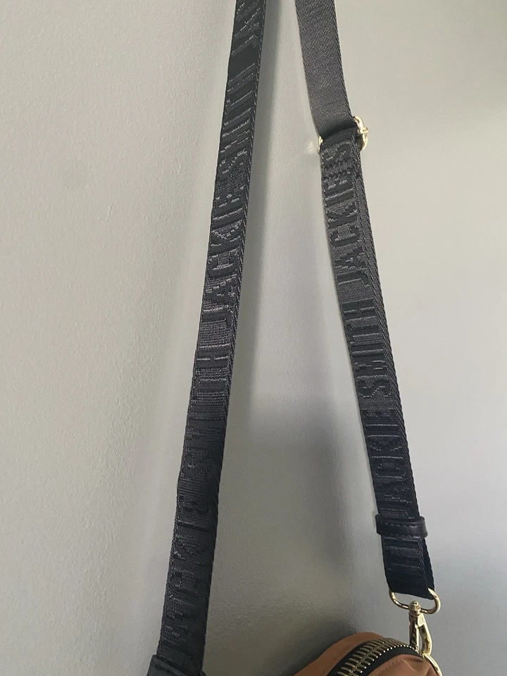 Jackie Smith Dear Flat Crossbody Bag Purse Brown Gold Hardware EUC - Image 3 of 4