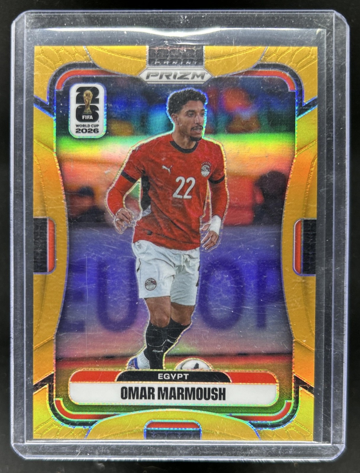 2026 Panini Prizm World Cup Omar Marmoush Gold #/10 Egypt