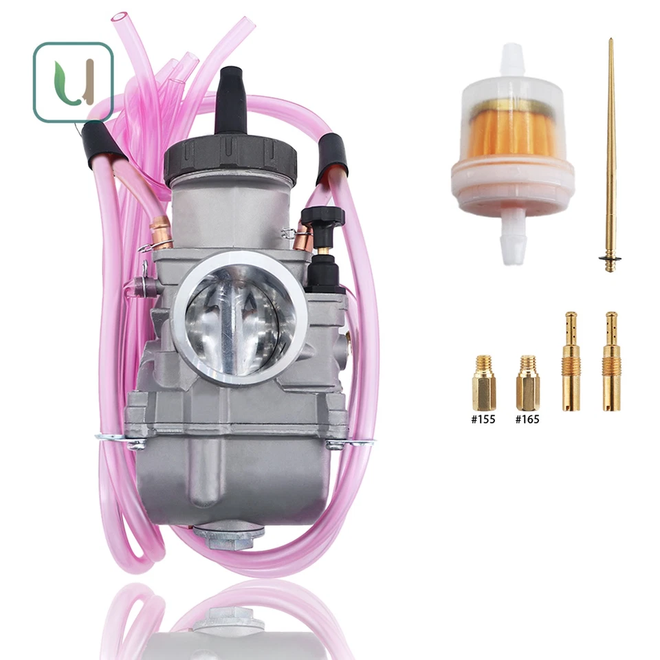 Fit Keihin PWK 36mm Kawasaki KX125 Suzuki RM250 Carburetor w/Throttle Cable New - Image 2 of 4