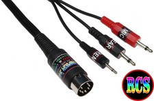 Acorn BBC B Micro, Master, Electron, Oric 1 & Atmos Cassette Tape Lead Cable