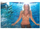 Playboy Playmate Michelle Baena Signed Autographed 8.5x11 Photo To James