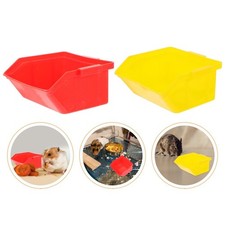 2PCS Reliable Hamster Supplies Hamster Urine Sand Toilet Compact Hamster Toilet