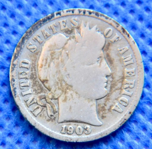 1903-P - Barber Dime - Good -  #N1505