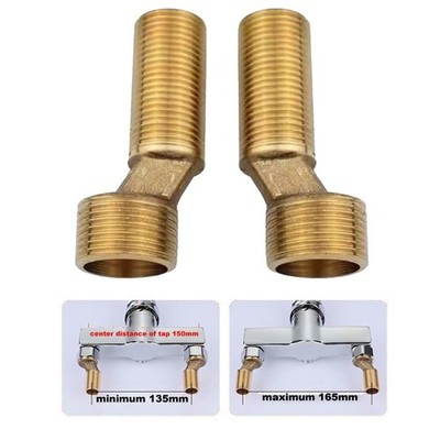 2 Pack S-Verbindungsadapter Von M1/2 Nach M3/4 Drehender Duschtapenadapter