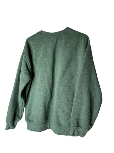 Up North Michigan Sweat Shirt Adult Medium Green Gildan Long Sleeve Fleece - Picture 3 of 5
