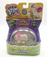 Little Live Pets Lil' Fluffy Mouse - Blossy Top - HTF Retired Moose Toys 2016