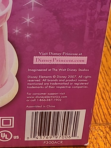 Disney Princess Castle Radio Alarm Clock w/ Star Projector - Brand New - Picture 5 of 5