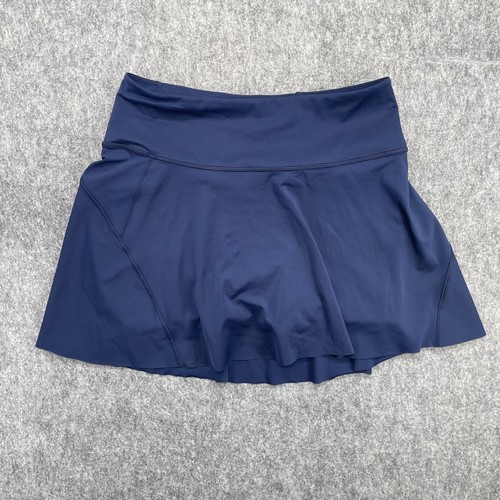 Athleta Ace Tennis Skort Womens  Medium 15.5 Navy Blue Athletic Golf Skirt