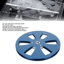 1/4 7 Inch Empty Reel 6 Hole Aluminum Alloy Open Reel Sound Tape Empty Reel