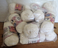 New 10 Bernat Handicrafts Cotton Yarn 4-Ply  ECRU  1 3/4 Oz Skeins