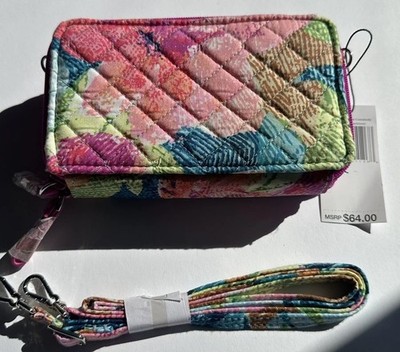Vera Bradley Iconic Rfid All-in-One Crossbody Quilted Wristlet in Superbloom NWT