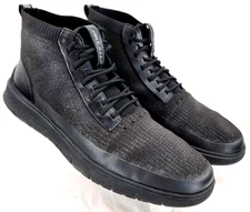 Cole Haan C32419 Generation ZeroGrand Black Lace-Up High Top Shoes Men's 10