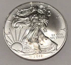 BU 2011 American Silver Eagle Dollar Coin  $1 U.S. Bullion .999 UNCIRCULATED