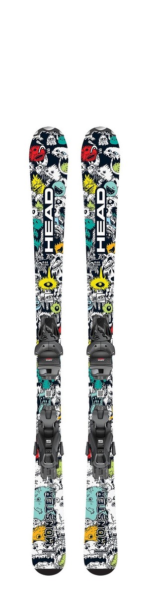 Head Monster Easy Kid's All-Mountain Skis, 117cm w/ JRS 4.5 GW CA
