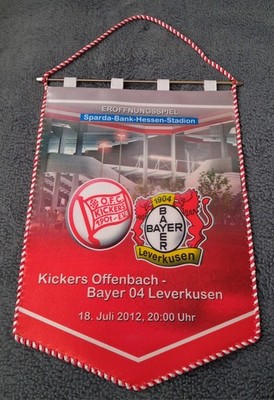 Kickers Offenbach Wimpel Bayer Leverkusen OFC Fussball Stadion Bieberer Berg