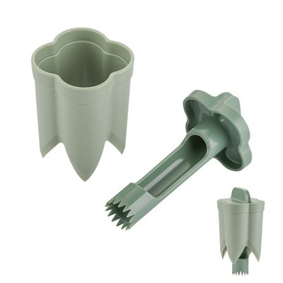 Green 2 in 1 Green Pepper Corer Seed Remover Tool, Quickly Vegetable Corers T...
