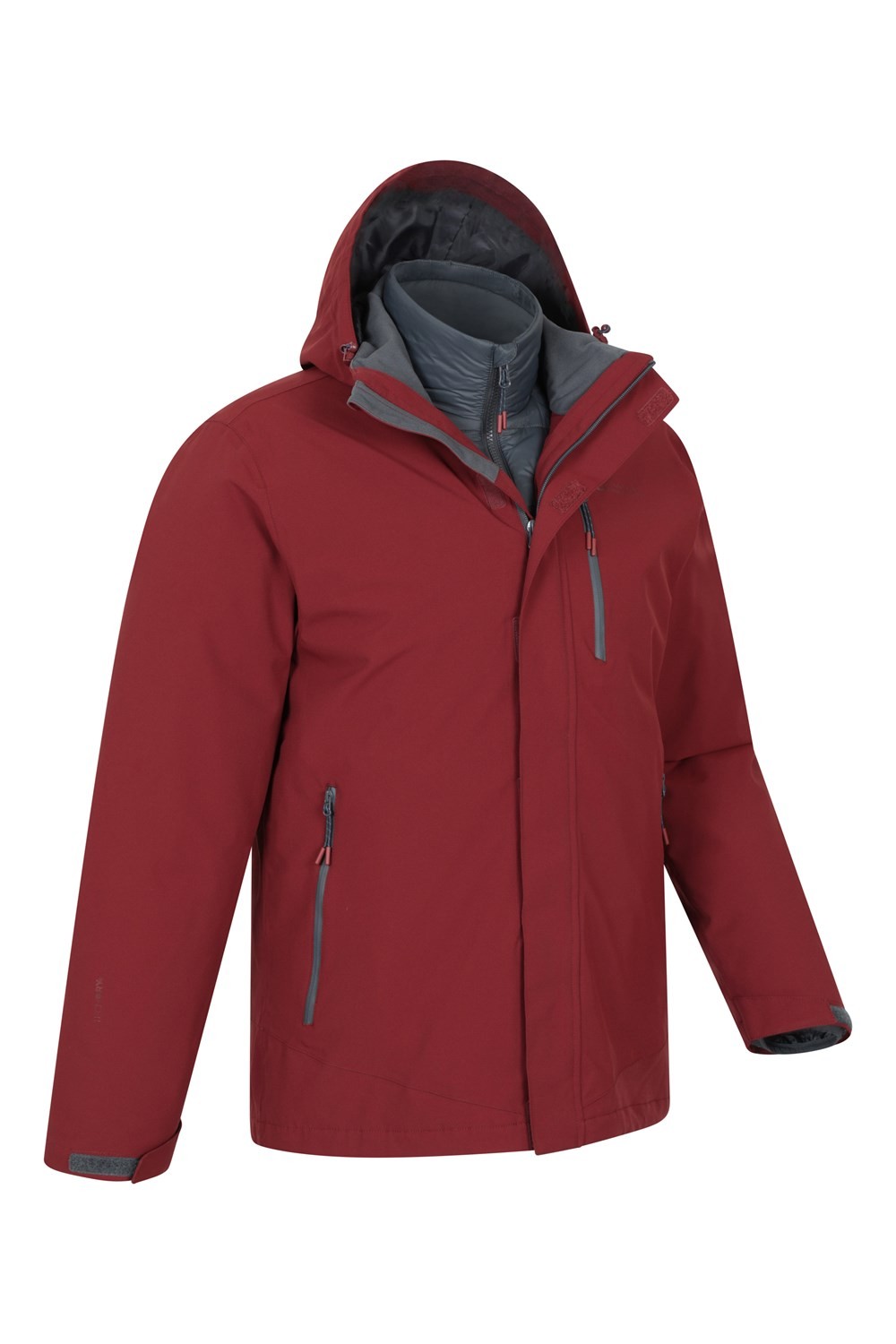 Mountain Warehouse Mens Sycamore 3 In 1 Waterproof Jacket - 3 In 1 Jacket image 8