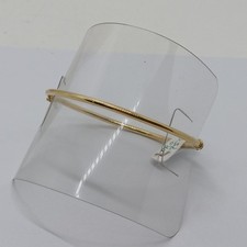 BRACCIALE DA DONNA RIGIDO A SEZIONE TONDA IN ORO GIALLO 18KT 3,2 GR. (8408)
