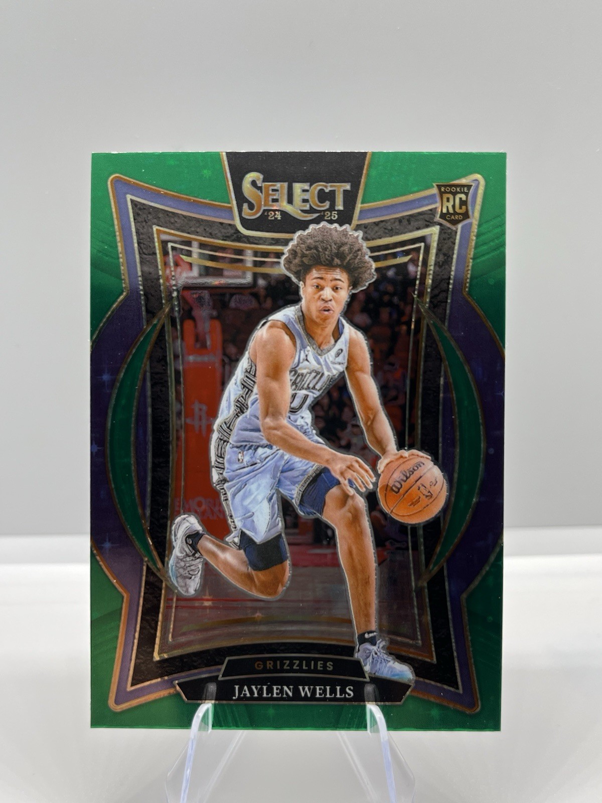 2024-25 Panini Select - Concourse Jaylen Wells #79 Green Stars Prizm (RC)