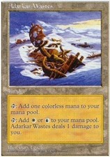 1 x Adarkar Wastes - Fifth Edition - Moderate Play - MTG