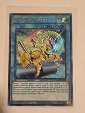 Synchro Overtake - Yugioh TCG - Dawn Of Majesty - Secret Rare - Near Mint 1st Ed