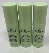 Boscia Vitamin C with Caviar Lime Booster Serum Travel Mini Trio 5 mL Mint Green