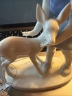 Gerold Porzellan Bavaria Germany Figurine Girl With Deer — photo 3