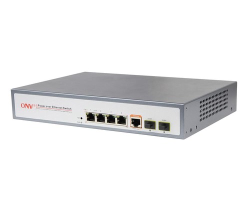 Gigabit 6 Port PoE Fiber Switches 110W RJ45 SFP Fiber Slot Ports 1000M L2+ HTTPS - 第 2/4 張圖片