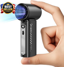 19000 RPM High Speed Portable Handheld Fan,100 Speeds Mini Turbo Fan, 3600Mah, 1