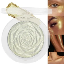 evpct Blonde Gold Face Highlighter Makeup Shimmer Glitter Diamond Sparkly Hig...