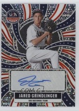 2026 Panini Stars & Stripes Prizm Disco Jared Grindlinger #NTS-JG Auto 4d5