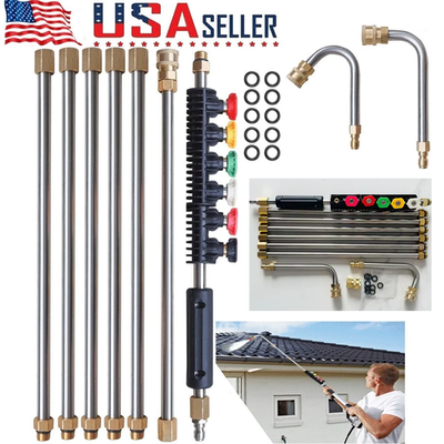 #ad #ad High Pressure Washer Extension Wand Replace Lance Gutter Cleaner Nozzle 4000PSI $34.99