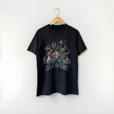 Vintage 90s San Antonio Tourist T-Shirt Men’s L Screen Stars Best