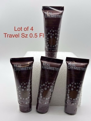 4x Real Chemistry~Fresh-Start Foaming Cleanser with Amino Acids~Travel 0.5 Fl