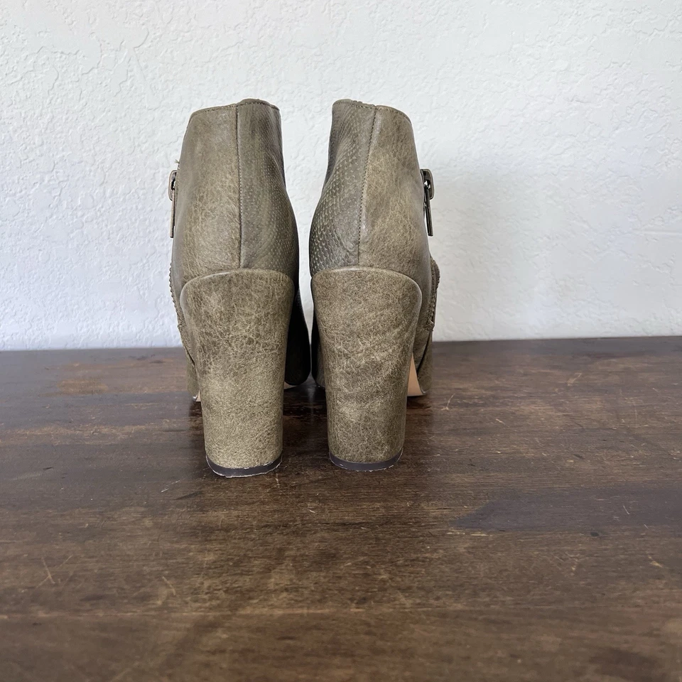 Botines de tacón alto Michael Antonio oliva para mujer talla 7 Foto 3 de 4