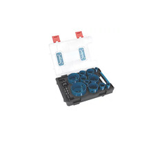 Erbauer 11-Saw Multi-Material Holesaw Set 19mm - 76mm HSS M42 bi-metal 8% cobalt