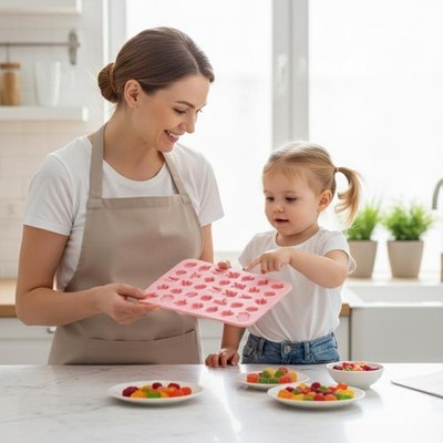 Food-Grade Silicone Candy Cookie Molds High-Temperature Resistant Baking Molds
