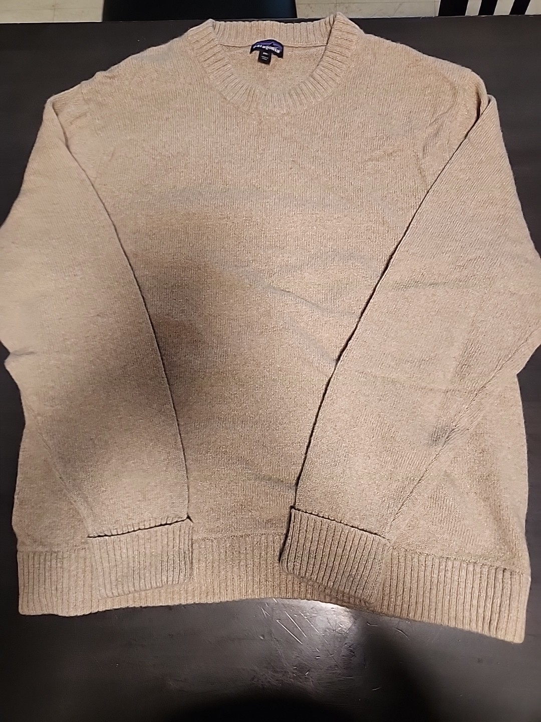 patagonia mens   Xxl wool sweater Beige