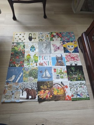 50  Mega LOT SET MIXED Paper Napkins Decoupage Crafts