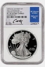 2016 W eagle S$1 Lettered Edge PF 70 UC Eagle 30th Anniversary