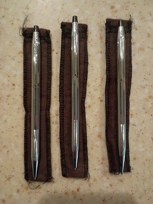 Cross Classic Century Chrome 2 Ballpoint Pens & Mechanical Pencil Set SHIPS FREE