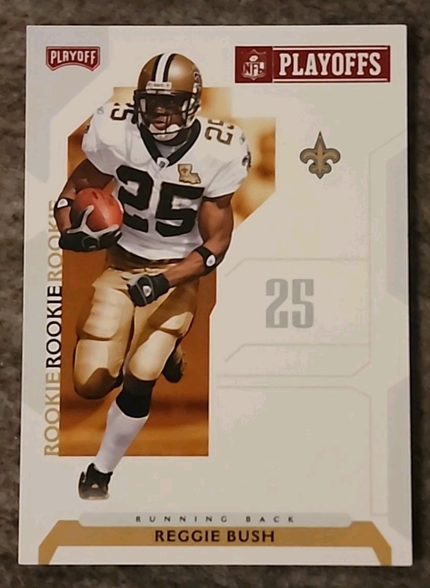 Reggie Bush (RC) - 2006 Playoff NFL Playoffs Rookie #71 NFL Playoffs Red Saints