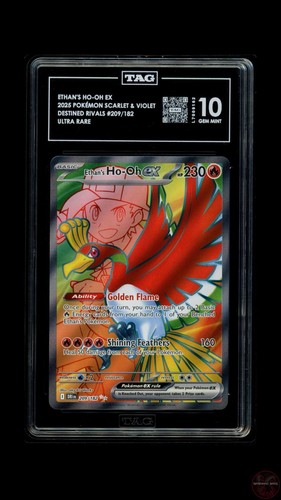 Ethan's Ho-Oh ex graded TAG 10 for sale on eBay