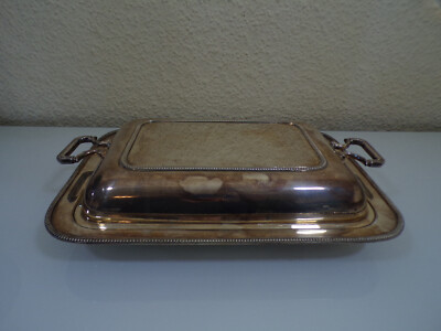 Reed & Barton England großer Dish - zwei Schalen - 32 cm versilbert TOP-Zustand