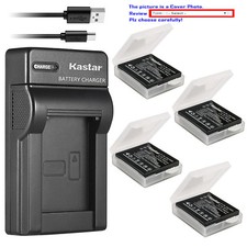 Kastar Battery Slim Charger for Ricoh DB-60 DB-65  Ricoh GR Digital III WG-M1