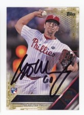 SIGNED BASEBALL CARD AUTO TOPPS 2016 PHILLIES COLTON MURRAY #488 /2016 GOLD RC