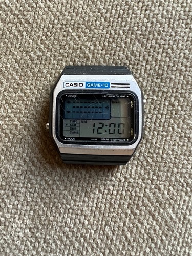 Vintage Casio Game - GM 10 LCD Game reloj de pulsera - 36 mm de 1980 - Imagen 2 de 9